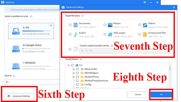 WinfrGUI Software download Eighth Step