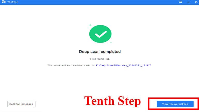 WinfrGUI Software download Tenth Step