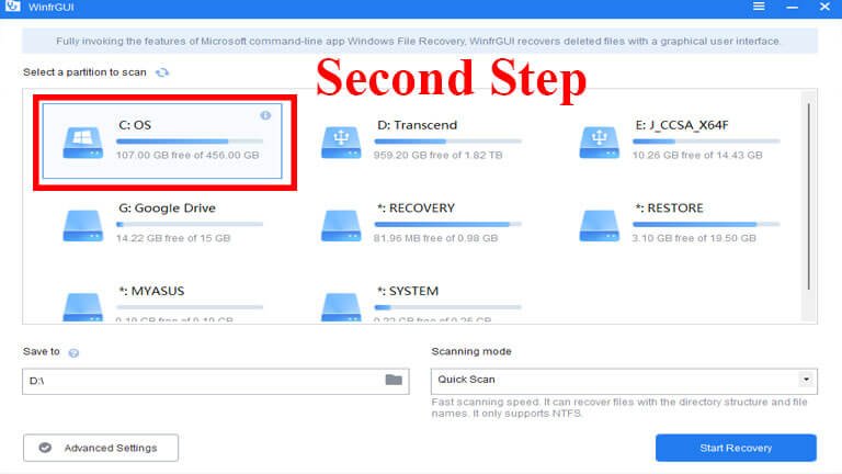 WinfrGUI Software download seecond step