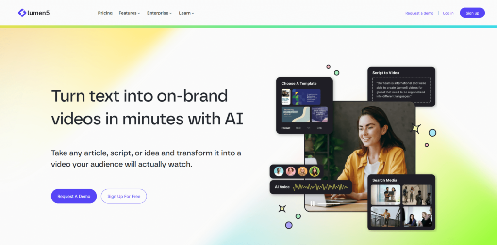 Lumen5 - AI Video Maker | Generate Videos from Text Online